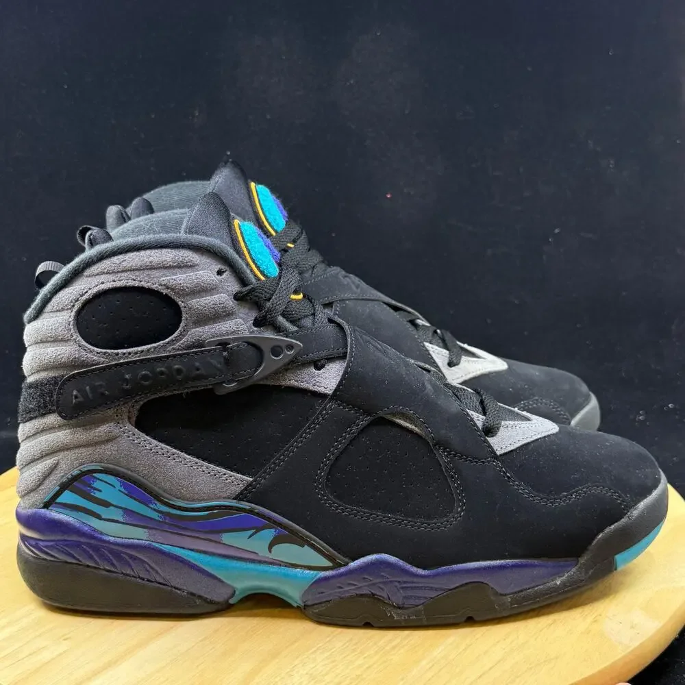 Nike Air Jordan 8 Retro Aqua 305381-006 Men's Lifestyle Sneakers Size 9.5 NEW